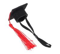 HOLIDYOYO Dr Hamster Hat Graduation Cap for Cats Dogs Small Animals in Cute Material Tassel for Pet Holiday Costumes and Decorative Accessory