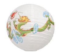 HOLIDYOYO Dragon Lampshade White Rice Paper Pendant Lamp Shade Chinese Japanese Style Hanging Chandelier Light Covers Ceiling Light Protector