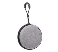 HOLIDYOYO Earbud Holder Storage Bag Large Capacity Key Carrying Box Headset Organizer with Lanyard for Travel and Daily Use Protective Case Against Damage and Dirt Silver