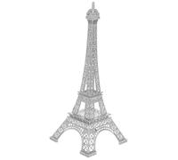 HOLIDYOYO Eiffel Tower Model Zinc Alloy Metal Statue Decorative Silver