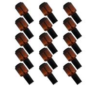 HOLIDYOYO Empty Glass Polish 15pcs Brush with Nail Cylindrical 8ml Bottles Vials Refillable for DIY Nail Polish and Cuticle Oils