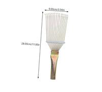 HOLIDYOYO Ergonomic Horse Hair Rake with Non Slip Handle Iron Grooming Brush for Horses Cattle Donkeys Massaging Tool to Circulation Comfortable Grip for Shedding and Cleaning