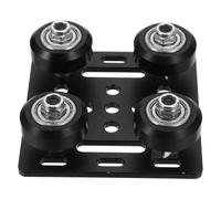 HOLIDYOYO European V Style Pulley Wheel Plate for Aluminum Profiles Metal Gantry Support with Sliding Smoothness Wear-resistant Printer Parts for Ender and Compatible Printers