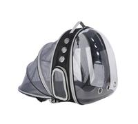 HOLIDYOYO Expandable Transparent Cat Backpack Pet Carrier with Breathable Mesh Material Lightweight Outdoor Shoulder Bag for Hiking and Travel