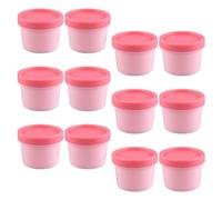 HOLIDYOYO Face Cream Containers with Lids Small Size Refillable Portable Empty Cream Jars Cosmetic Storage Jars 12pcs Suitable for Travel and Can be Put in Backpack
