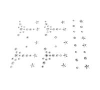 HOLIDYOYO Face Jewels for Makeup 1 Sheet Self Adhesive Various Shapes Rhinestone Stickers for Party and Nails