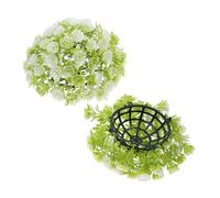 HOLIDYOYO Fade Resistant Artificial Topiary Ball Realistic Round Faux Greenery Sphere for Outdoor Home Garden Decor Lightweight Decorative Plant Ball for Wedding Christmas Centerpieces