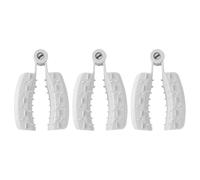 HOLIDYOYO Finger Guards 3Pcs Plastic Cutting Protectors for Food Preparation Kitchen Use Universal Fit White Ergonomic Chef Tools