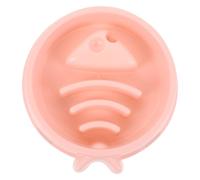 HOLIDYOYO Fish Bone Slow Feeder Bowl for Pets Anti-choke Plastic Dish to Control Obesity Interactive Feeding Bowl with Smooth Surface for Dogs and Cats Lightweight Travel-friendly Design