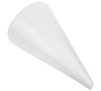 HOLIDYOYO Foam Cones Polystyrene Cone, 34.5x19.5cm White Christmas Tree Foam Cones Floral Arrangement Foam Block Shape for Wedding Table Centerpiece Arts Crafts Supplies