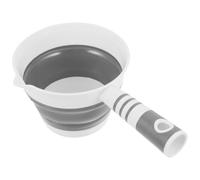 HOLIDYOYO Foldable Water Scoop Kitchen Ladle with Hanging Hole Multi-Purpose Collapsible Water Dipper Space Saving for Home Camping Bathroom