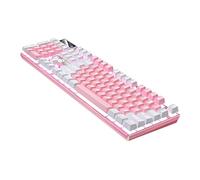 HOLIDYOYO Full Size Mechanical Keyboard 104 Keys Wired Backlit Gaming Keyboard Sturdy Textured Keycaps for Extended Typing Sessions