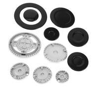 HOLIDYOYO Gas Stove Burner Flame Cap Covers High-temperature Resistant Cooker Hat Covers for Embedded Burners Even Flame Distribution Stable Fit Safe Combustion for Gas Cookers