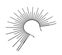 HOLIDYOYO Goddess Cosplay Costume Sunburst Spike Crown Headpiece Star Headband for Women Ponytail Hole