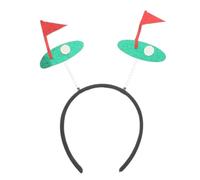 HOLIDYOYO Golf Party Headband Glitter Sports Hair Hoop Funny Golfer Costume Hair Accessory Head Bopper Golf Party Supplies For Sporting Events Game Day