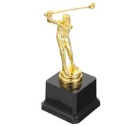 HOLIDYOYO Golf Trophy Model for Sports Award Cup with Large Base for DIY Nameplate for School Events Talent Shows Kindergarten Competitions and Party Celebrations