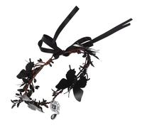 HOLIDYOYO Gothic Black Butterfly Headpiece Halloween Headband for Women Comfortable Festival Hair Accessory with Intricate Design for Party and Costume Use