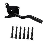 HOLIDYOYO Gravity Lever Wood Fence Gate Lock with Iron Bolt and Fasteners Automatic Self Locking Latch for Left Right Hand Swing Doors Outdoor Security for Garden and Pets