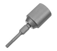 HOLIDYOYO Ground Rod Driver Bit for Plus Hammer Drill Forged Steel Stake Driver Tool with 45mm round Shank for Fence Post and Ground Rod Installation in Construction and Gardening