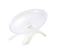 HOLIDYOYO Hamster Running Disc Silent Flying Saucer Wheel for Mice Hamster White Plastic and Steel Injury Prevention Pet Jogging