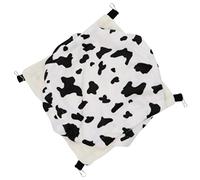 HOLIDYOYO Hanging Bed for Small Pets Dairy Cow Texture Design for Squirrel Sugar Glider Durable Frame for Play Sleep Small