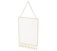 HOLIDYOYO Hanging Earring Rack Iron Mesh Wall-Mounted Jewelry Organizer with Simple Style for Store and Gallery Use