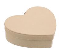 HOLIDYOYO Heart Shaped Box with Lid Natural Kraft Paper Storage Box for Candy Jewelry Cosmetics Small Party Favor Packaging