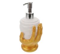 HOLIDYOYO Heart Shaped Soap Dispenser Pump Bottle, Gold Handheld Liquid Soap Pump for Bathroom Countertop, Gothic Style Heart Lotion Dispenser Suitable for Home and Halloween Decor
