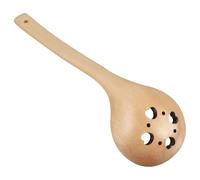 HOLIDYOYO Heart-Shaped Wooden Soup Spoon Long Handle Hot Pot Spoon Heat-Resistant Lightweight Kitchen Utensil for Cooking and Serving