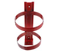 HOLIDYOYO Heavy Duty Iron Fire Extinguisher Wall Mount Bracket Corrosion Resistant Red Hanger for Extinguishers Sturdy Wall Mounted Rack with Rust Prevention Easy Installation for Secure