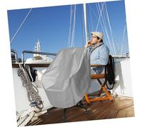 HOLIDYOYO Heavy Duty Oxford Fabric Boat Seat Cover Snug Fit Pontoon Bench Protector for Outdoor Captains Chair Weather Resistant Grey Cover