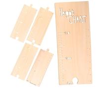 HOLIDYOYO Height Ruler Wooden Growth Chart for Boy Girl Accurate Height Measurement Ruler Easy to Install Wall Decor for Nursery Bedroom and Playroom