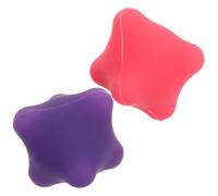HOLIDYOYO Hexagonal Silicone Hand Massage for Stress Relief and Muscle Relaxation 2 Pcs for Finger Exercise and Acupuncture Therapy, Lightweight Design