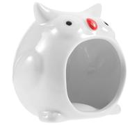 HOLIDYOYO Hideout and for Pets Pineapple Small Adorable Ceramic Hamster, Molding Comfortable Rest Safe to Play, White House Animal Cage