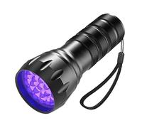 HOLIDYOYO High-intensity UV Flashlight Torch with Powerful Ultraviolet LED Light for Anti-counterfeiting Cat Urine Detection and Stain Inspection Lightweight Portable Handheld Blacklight for