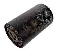 HOLIDYOYO Hollow Out Iron Art Lampshade with Carved Black Exterior and Gold Interior Decorative Ceiling Light Cover for Wall Floor Pendant Lamps Easy to Install and Elegant Interior Accent