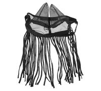HOLIDYOYO Horse Fly Mask with Ears Medium Size, Lightweight Breathable Mesh Horse Protective Cover for Mosquito Control, Soft Skin-Friendly Equine Fly Mask with Detachable Fringe, Suitable