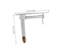 HOLIDYOYO Hydraulic Door Closer Double Opener Fire Door Sequencer Stainless Steel Automatic Closing Device for Home and Commercial Use