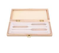 HOLIDYOYO Hydrometer Storage Box Wooden Case for Glass Alcohol Testers Brewing Hydrometer Carrying Case Foam Insert Protective Organizer for Wine Beer and Spirits Testing Tools Small