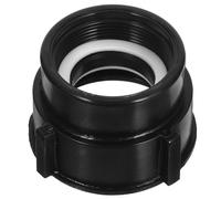 HOLIDYOYO IBC Water Tank Adapter Thickened Seal Rubber Ring for Garden Irrigation Plastic Connector 75mm Coarse Thread to 2 Inch Fine Thread, Heavy Duty Plastic Material and Liquid