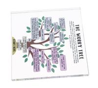 HOLIDYOYO Inspirational Positive Affirmation Desk Decor Acrylic Plaque for Office Teacher Teen Bedroom Transparent Motivational Desktop Sign for Compact Workspaces and Classroom Corners