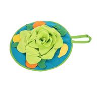 HOLIDYOYO Interactive Snuffle Mat for Small Pets Foraging Feeding Cushion for Bunnies and Hamsters Non- Design Stimulates Sniffing Instincts Machine Washable Flower
