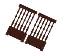 HOLIDYOYO Japanese Mini Wooden Screen 2Pcs Screen Decor Miniature Fence for Living Room Office and Restaurant Multi-Purpose Divider