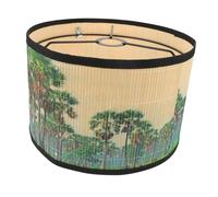 HOLIDYOYO Japanese Style Bamboo Craft Lampshade Light Cover Decorative Soft Diffuser for Living Bedroom Ceiling Lights