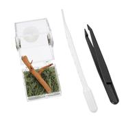 HOLIDYOYO Jumping Spider Breeding Box Small Reptile Container Acrylic Feeding Box Ventilation Suitable for Florida Jumping Spiders and Insect Pets