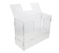 HOLIDYOYO Large Capacity Acrylic Rabbit Hay Feeder Rack for Small Pets, Wear-resistant Storage Rack with Easy to Clean Design, Suitable for Rabbits and Guinea Pigs in Home or Cage Feeding