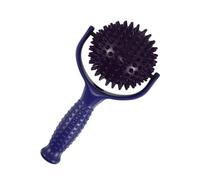 HOLIDYOYO Large Spiky Massage Roller Stick for Muscle Relief, Handheld Yoga Pilates Self Massager for Legs and Calves, Blue and Purple Portable Trigger Point Therapy Tool for Athletes and