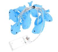 HOLIDYOYO LED Indoor String Light Shark Adornments with Safe to Touch Plastic Round Edges, for Christmas Tree and Baby Rooms Decoration
