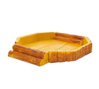 HOLIDYOYO Leopard Gecko Resin Water and Food Bowl Sturdy Reptile Accessory Suitable for Star Tortoise and Gecko Tanks