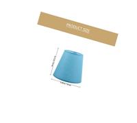 HOLIDYOYO Light Blue Fabric Lamp Shade Cover for Table Lamps Wear-Resistant and Lightweight Simple Design with Frame Easy to Install Lampshade for Farmhouse Light Fixtures and Desk Lighting